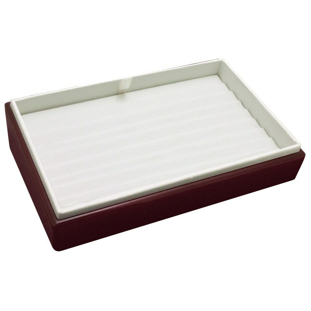 Red Rosewood 8 Slot Jewelry Bracelet Display Tray Bracelet Display