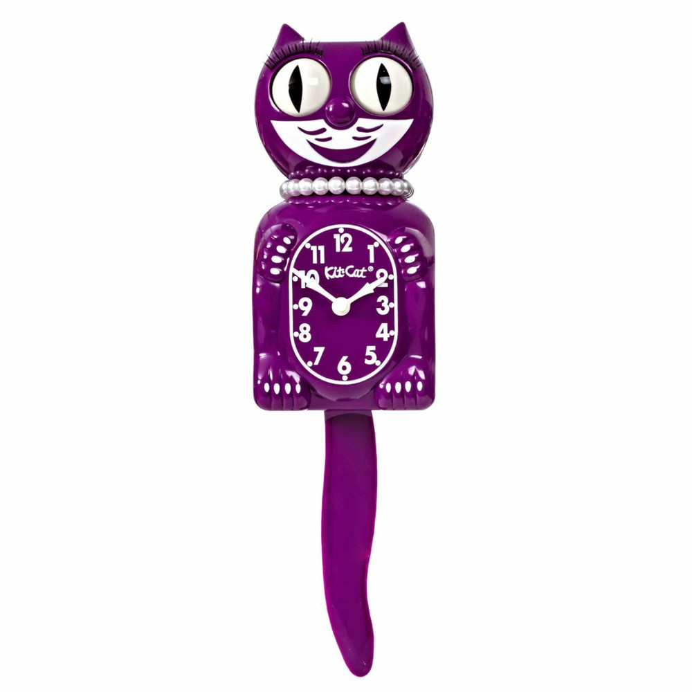 Boysenberry Lady Kit-Cat Klock kat clock