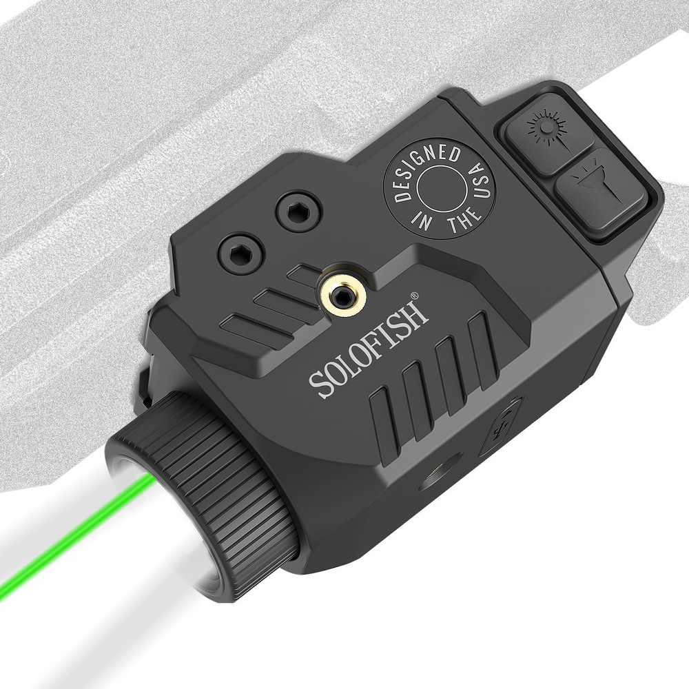 Solofish 800lm Pistol Light Laser Combo with Green