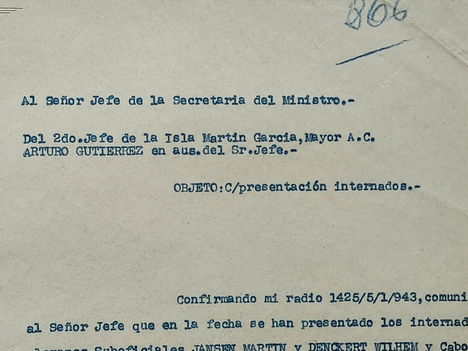 WW2 Germany. Interned sailors, "Admiral Graf Spee" #1