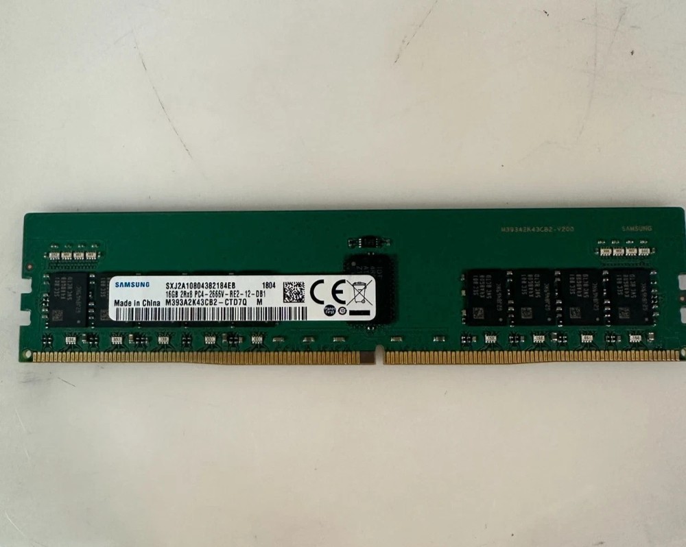 Samsung M393A2K43CB2-CTD 16GB DDR4-2666 PC4-21333 2Rx8 ECC Server Memory Module