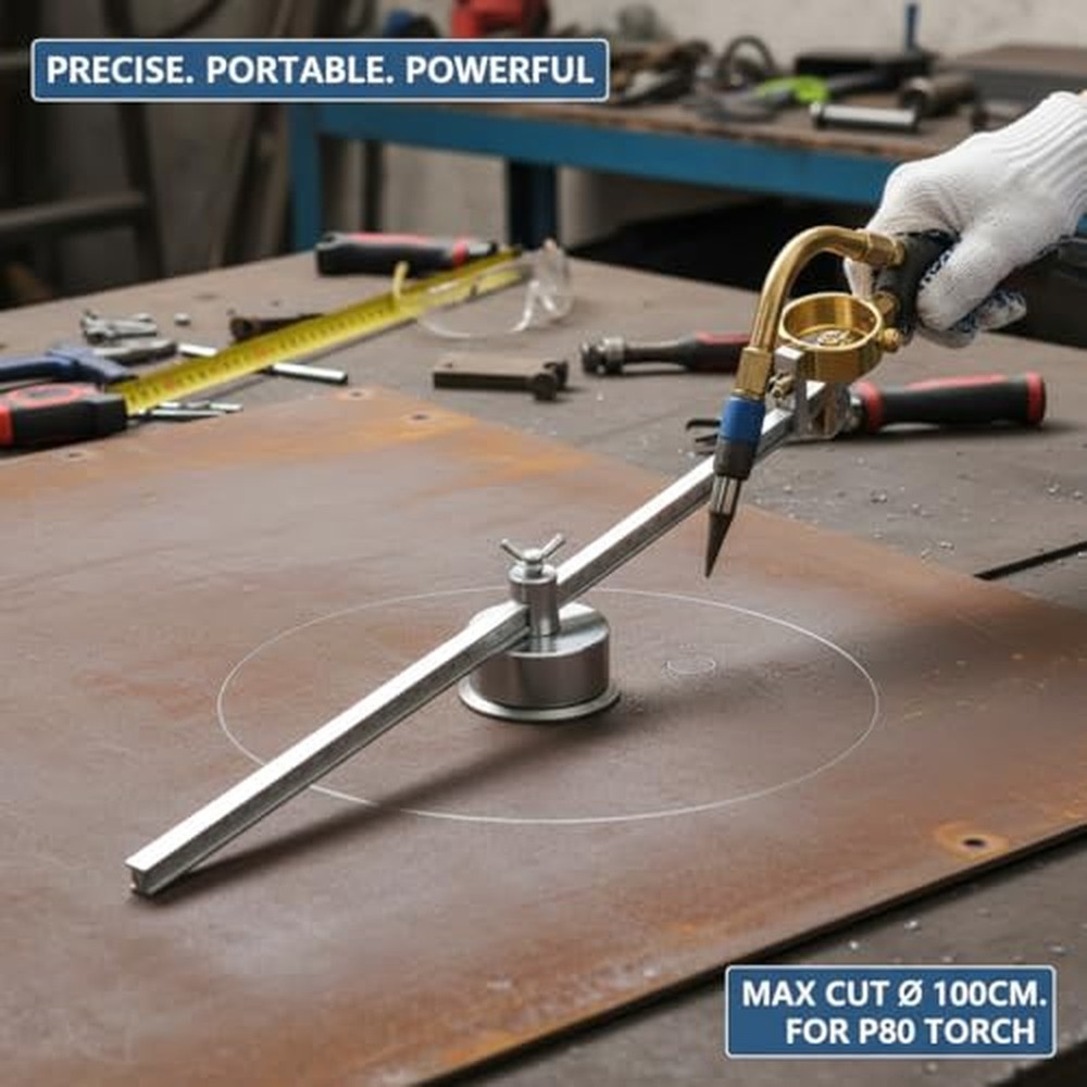 Circle Cutter for Plasma Cutter Plasma Torch Circle Cutter Adjustable Rolling...