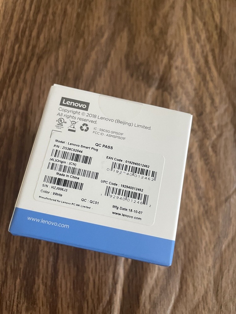lenovo smart plug- NIB