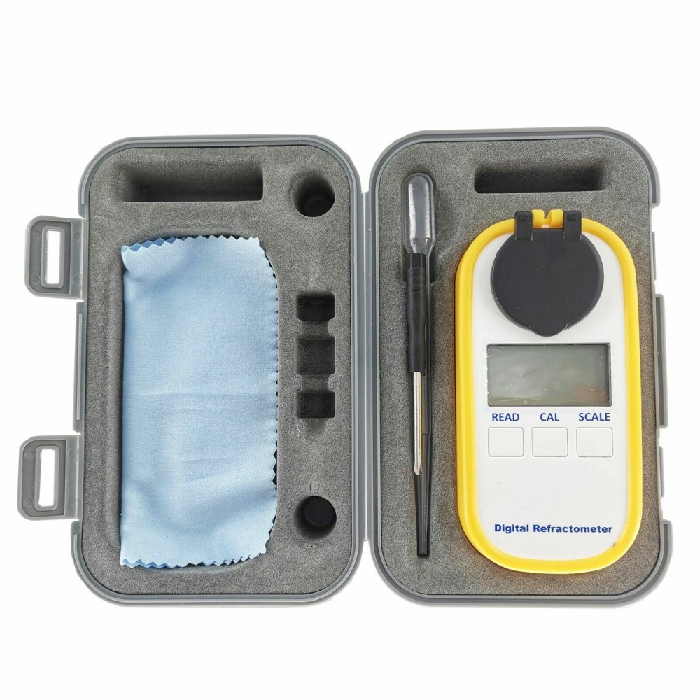 Digital Brix Meter Refractometer Honey Sugar Content Tester with Range 0 to 90%