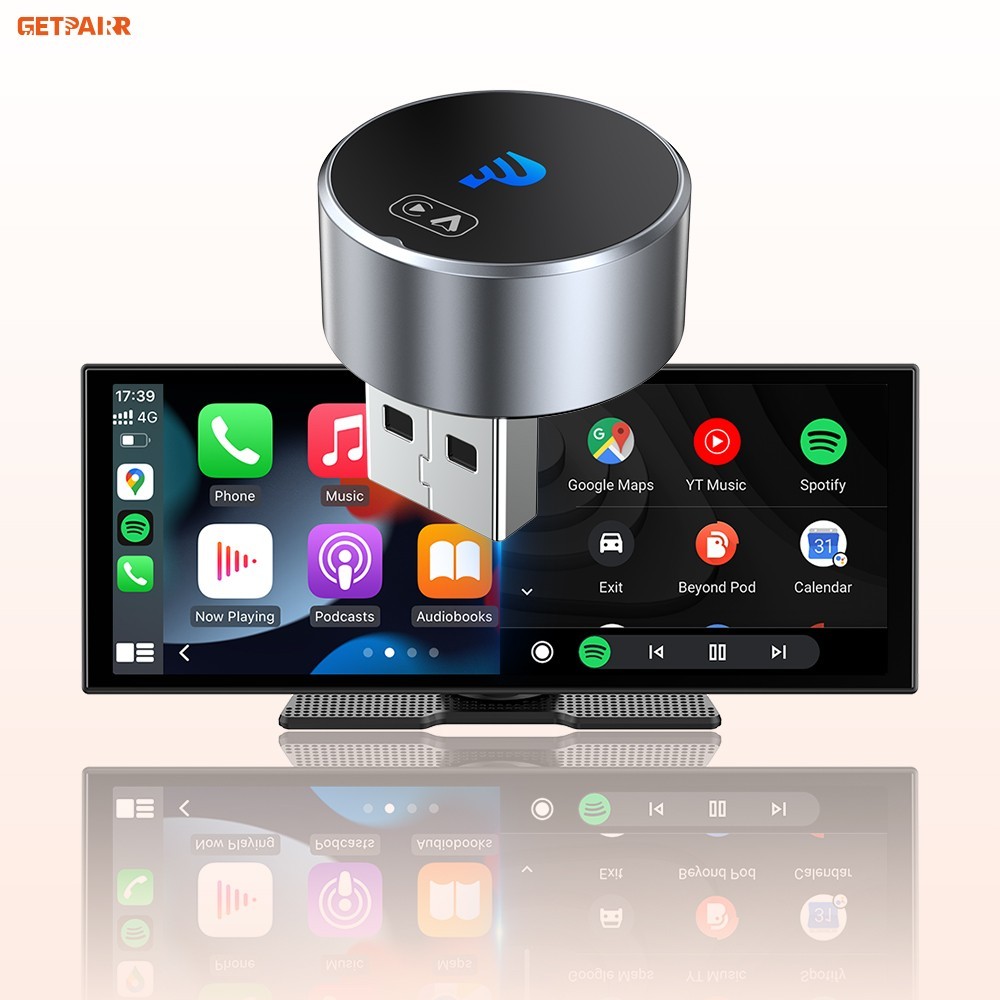 GetPairr Mini 2-in-1 Wireless Adapter for CarPlay & Android Auto Plug & Play