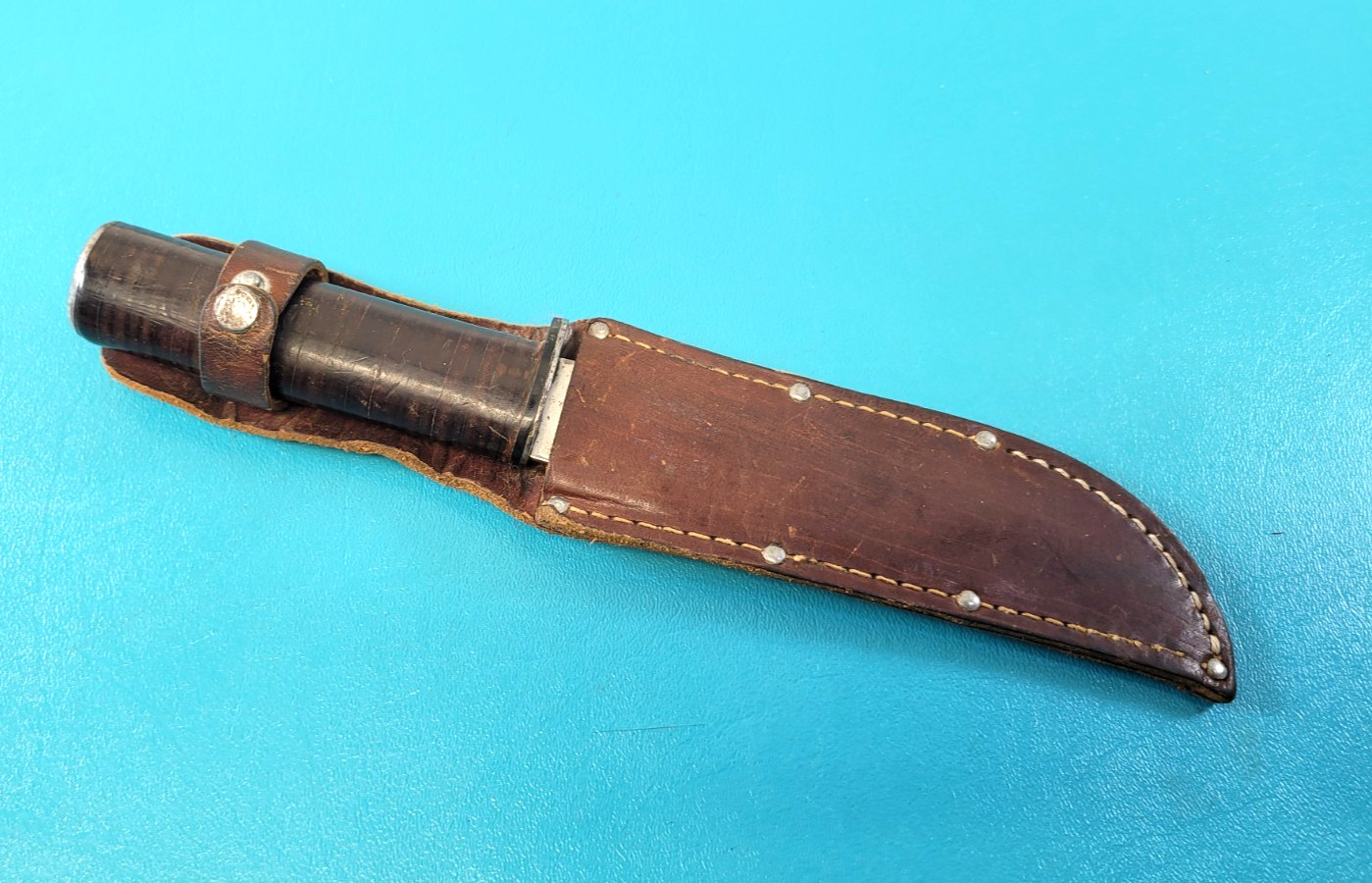 Rare WWII US Military Queen City Commando Knife & Sheath c. 1922-1945 TR530