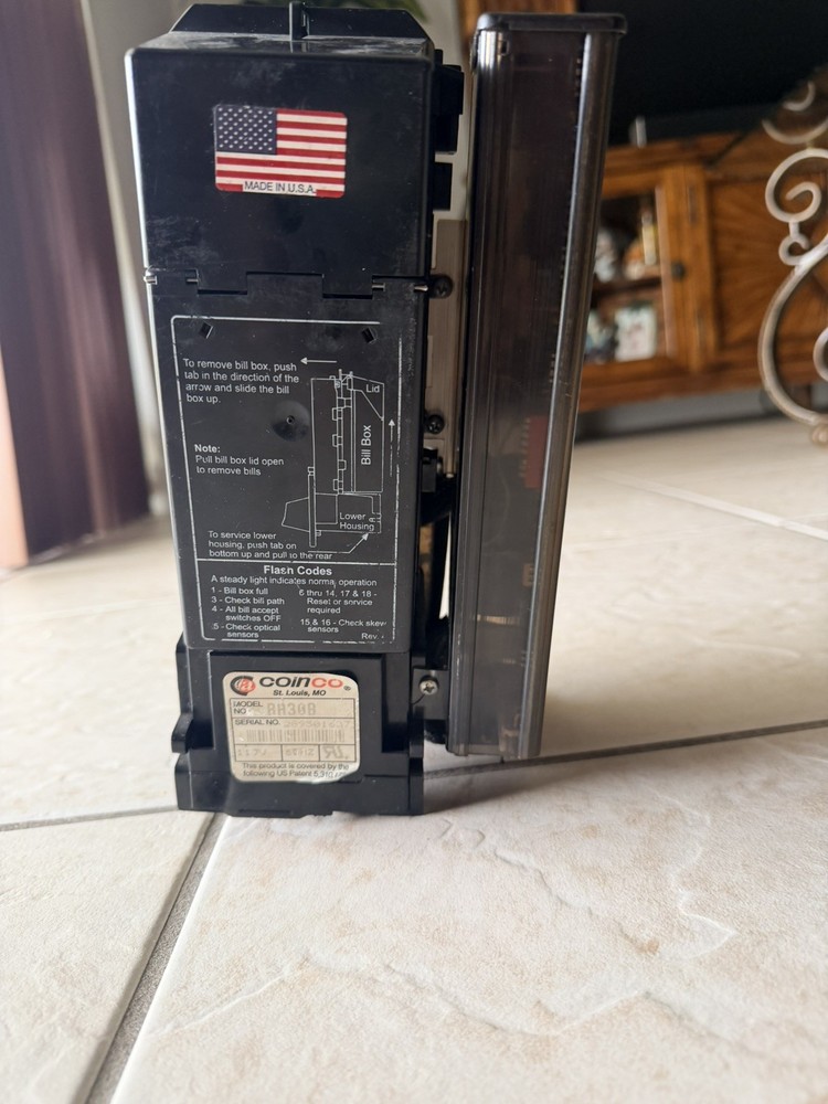 Coinco BA30B Dollar Bill Acceptor Validator Vending Machine Tested