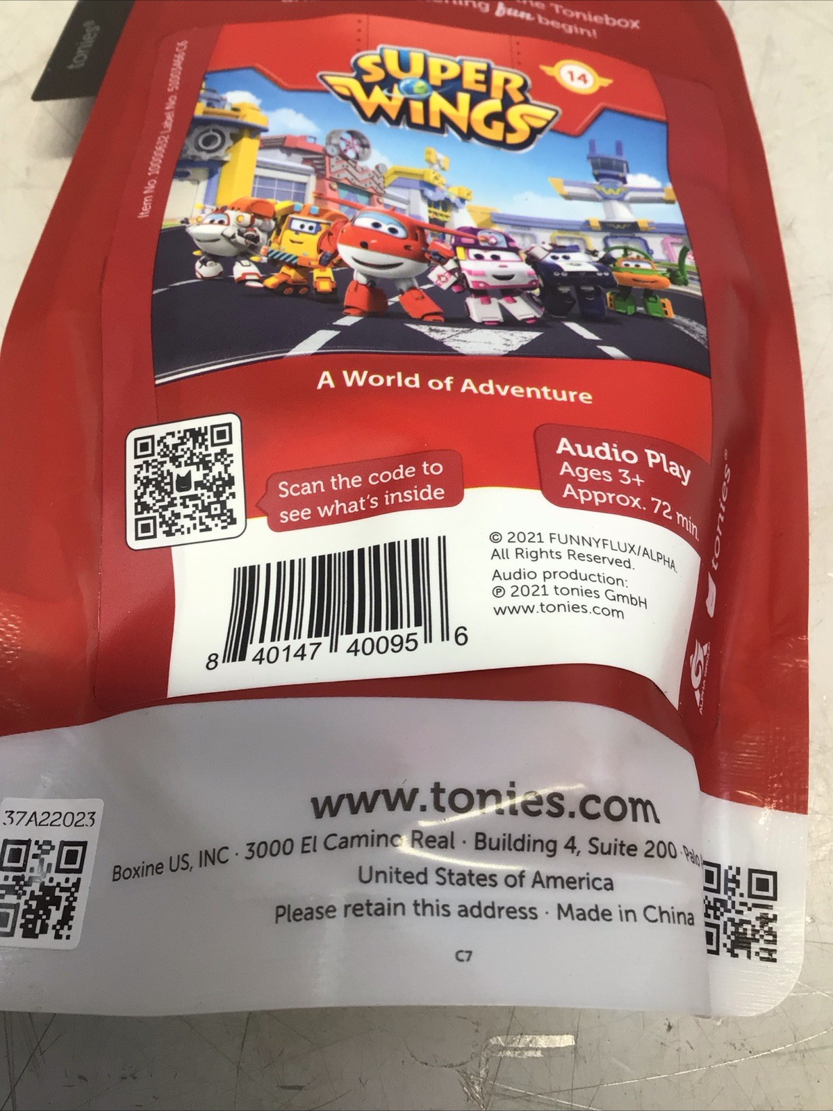 Tonies New Audio Play Character Super Wings Red