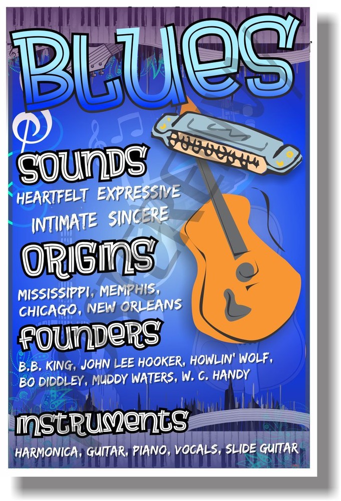 Blues - NEW Music Poster (mu081)