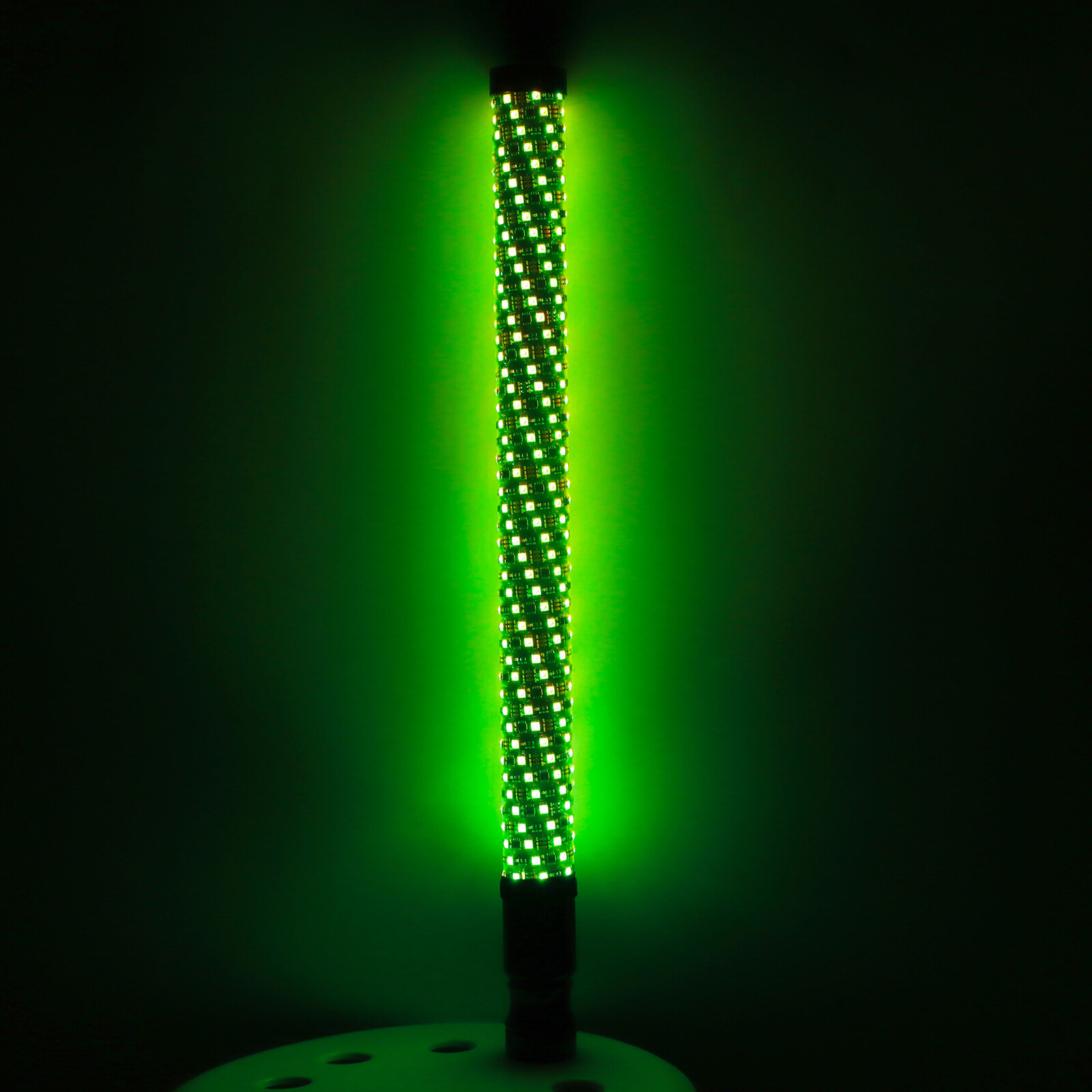 2X 2FT Spiral LED Fat Whip Lights Antenna RGB Chasing For Can-am X3 RZR UTV ATV