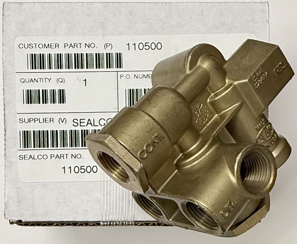 SEALCO 110500 Springbrake Priority Valve 3/8" TEV Ports Genuine OEM