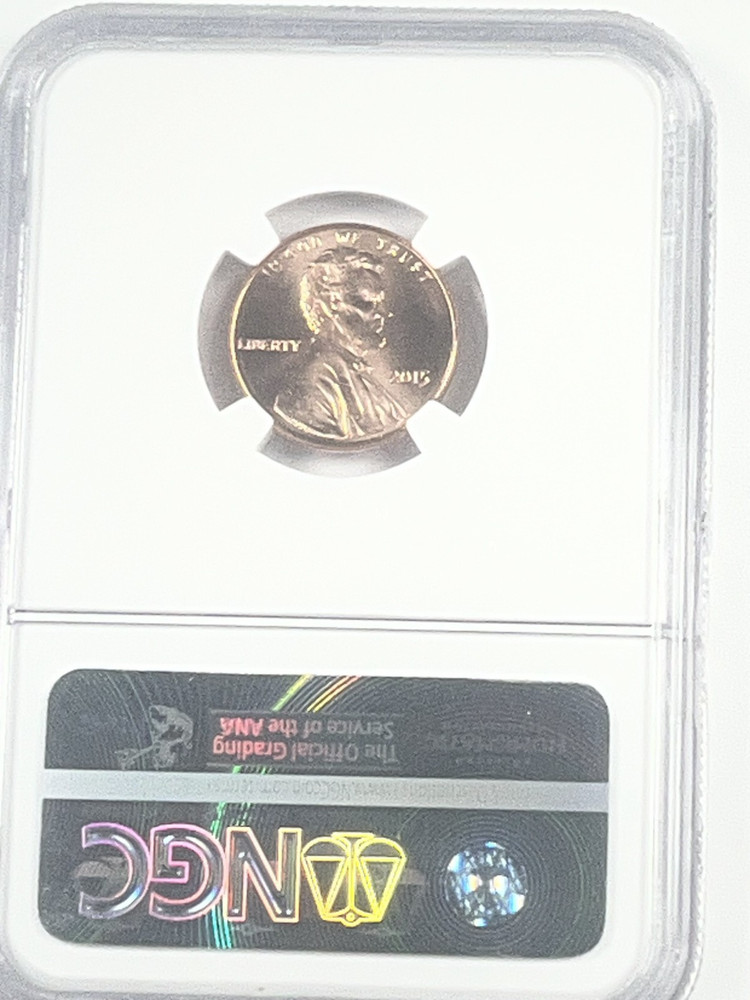 2015 Lincoln Cent : NGC MS68RD Blazing Red