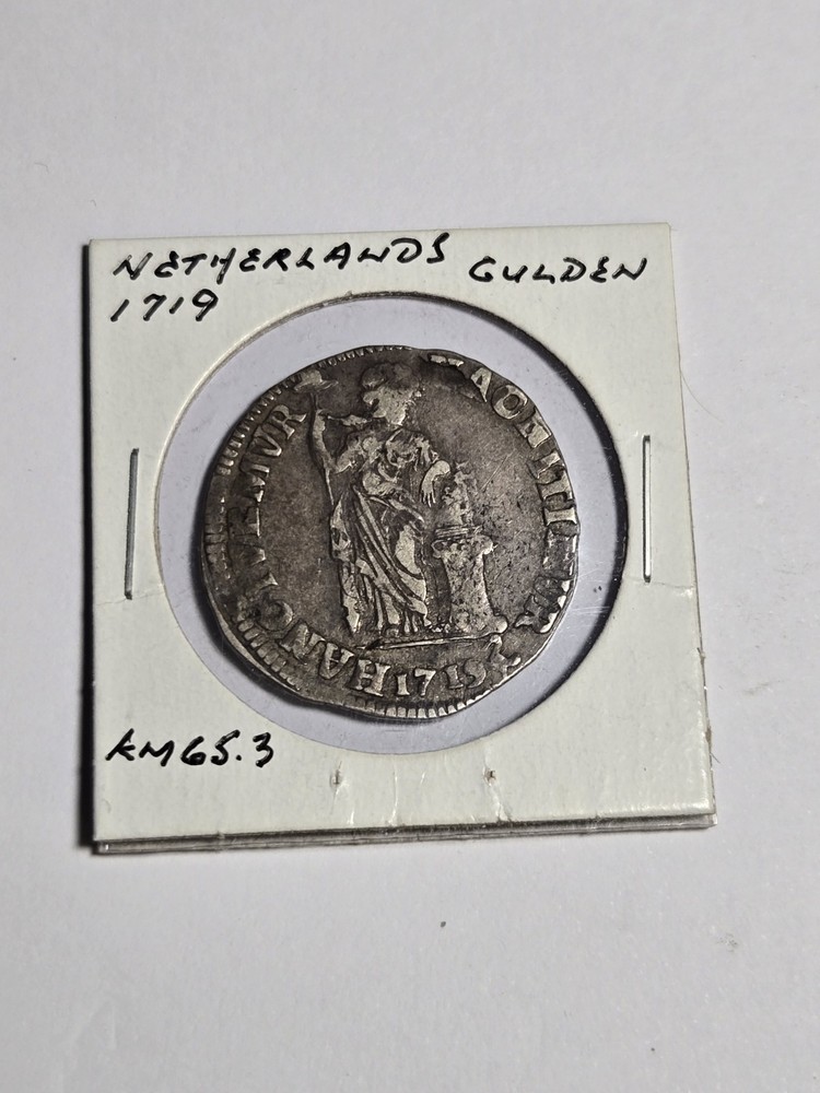 1719 1 Gulden  , Netherlands ERROR ( ROTATED DIE ERROR  )