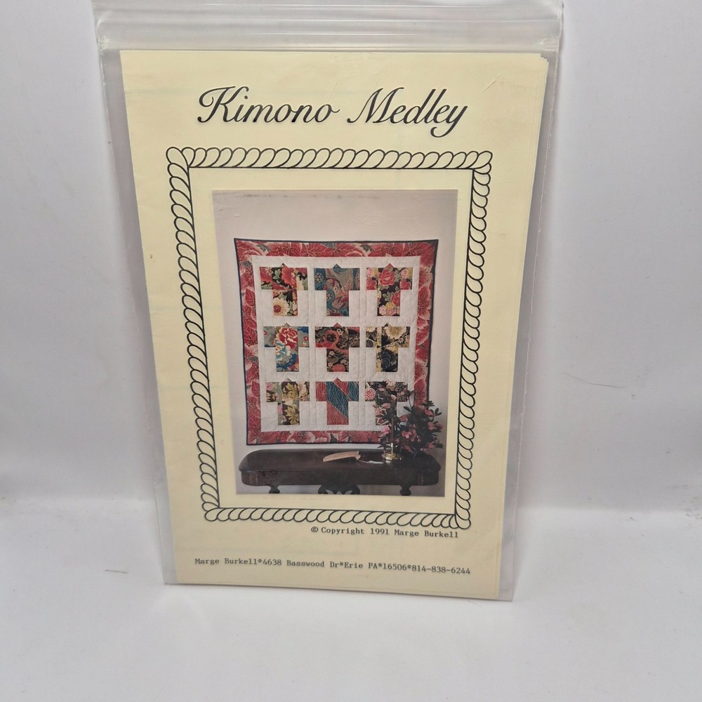 Kimono Medley Quilt Pattern by Marge Burkell