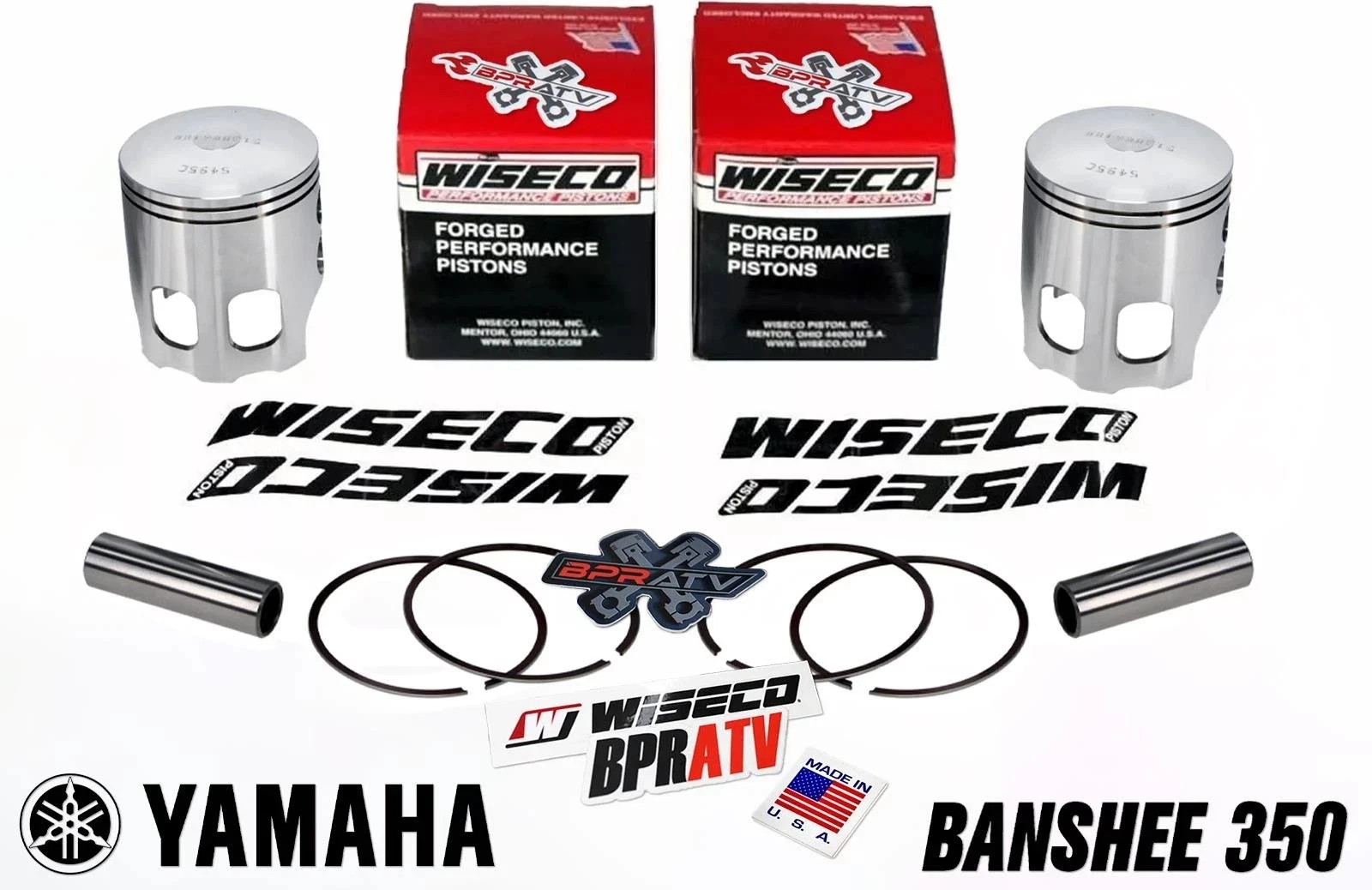 Yamaha Banshee 350 Kit Reconstrucción Superior 64mm Cilindros Wiseco Cometic USA