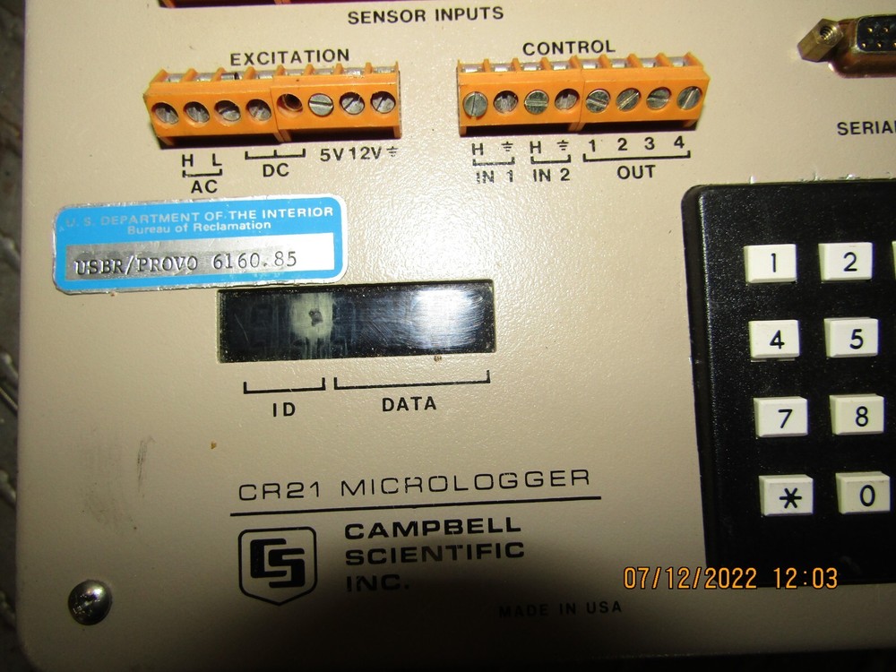 CAMPBELL SCIENTIFIC CR21 MICROLOGGER