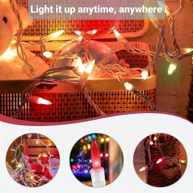 LAMPHOME Easter String Lights,Super-Bright Extendable 100 Multicolor-Easter