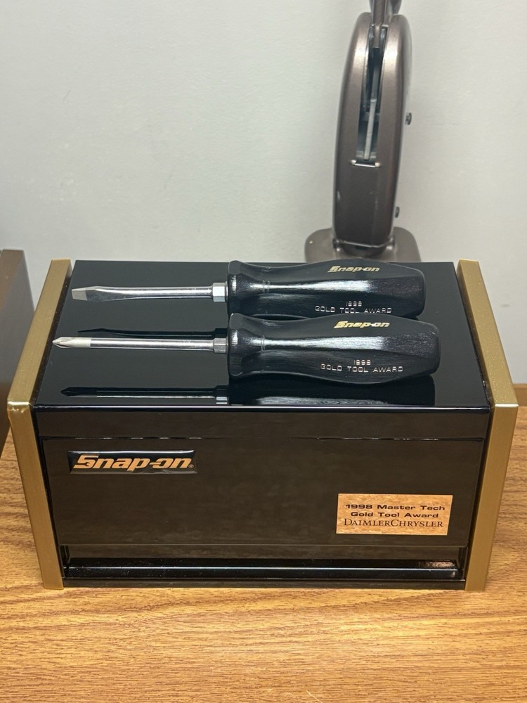 Snap On Tools 1998 Master Tech Gold Tools Awards 3 Drawer Mini Micro Tool Box