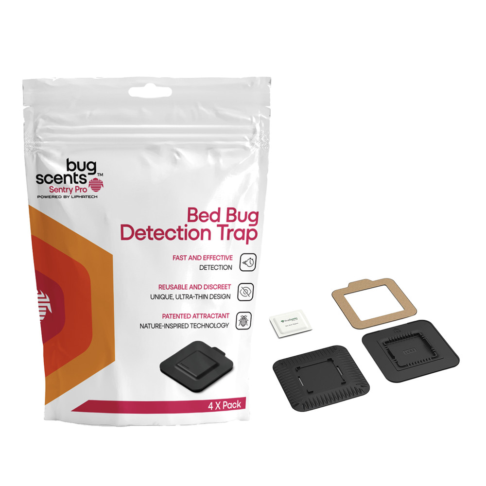 BugScents Sentry Pro Bed Bug Detection Trap - 4 pack of Monitors by LiphaTech