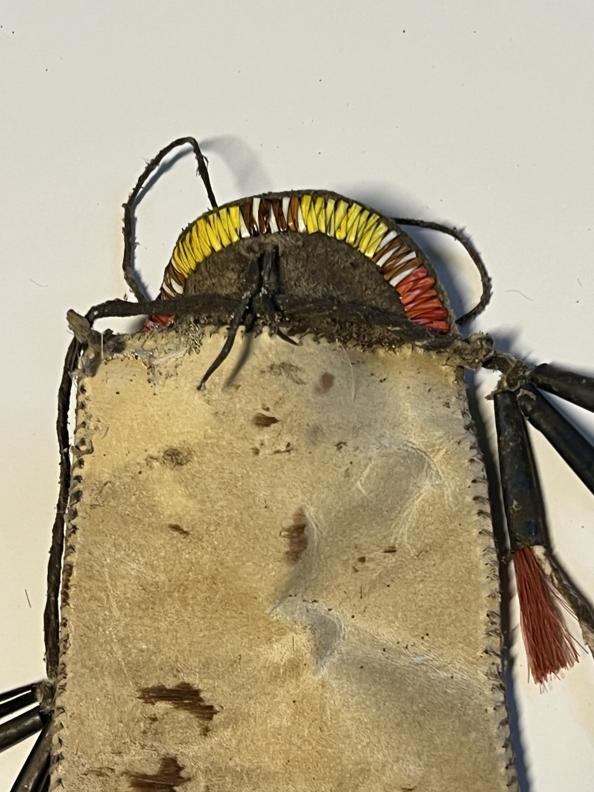 Antique Native American Indian Quilled Sheath & Knife; Late 1890's; Lot #A2