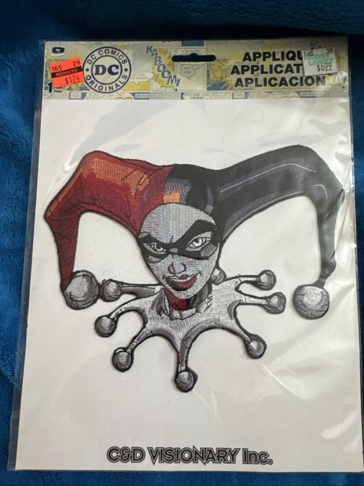 DC Harley Quinn Large Cloth Jacket Patch New 1342