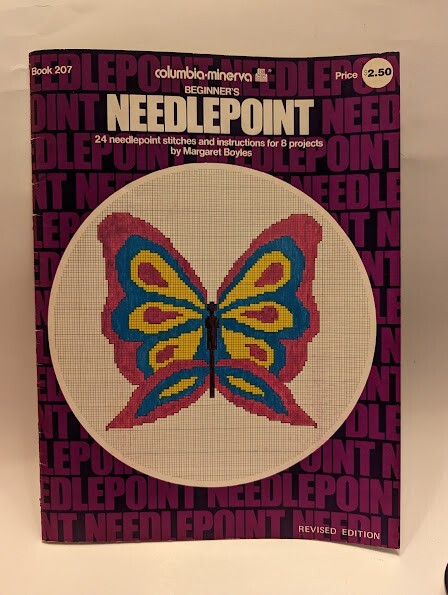 Vintage Columbia-Minerva Beginner's Needlepoint Pattern Instruction Book #207