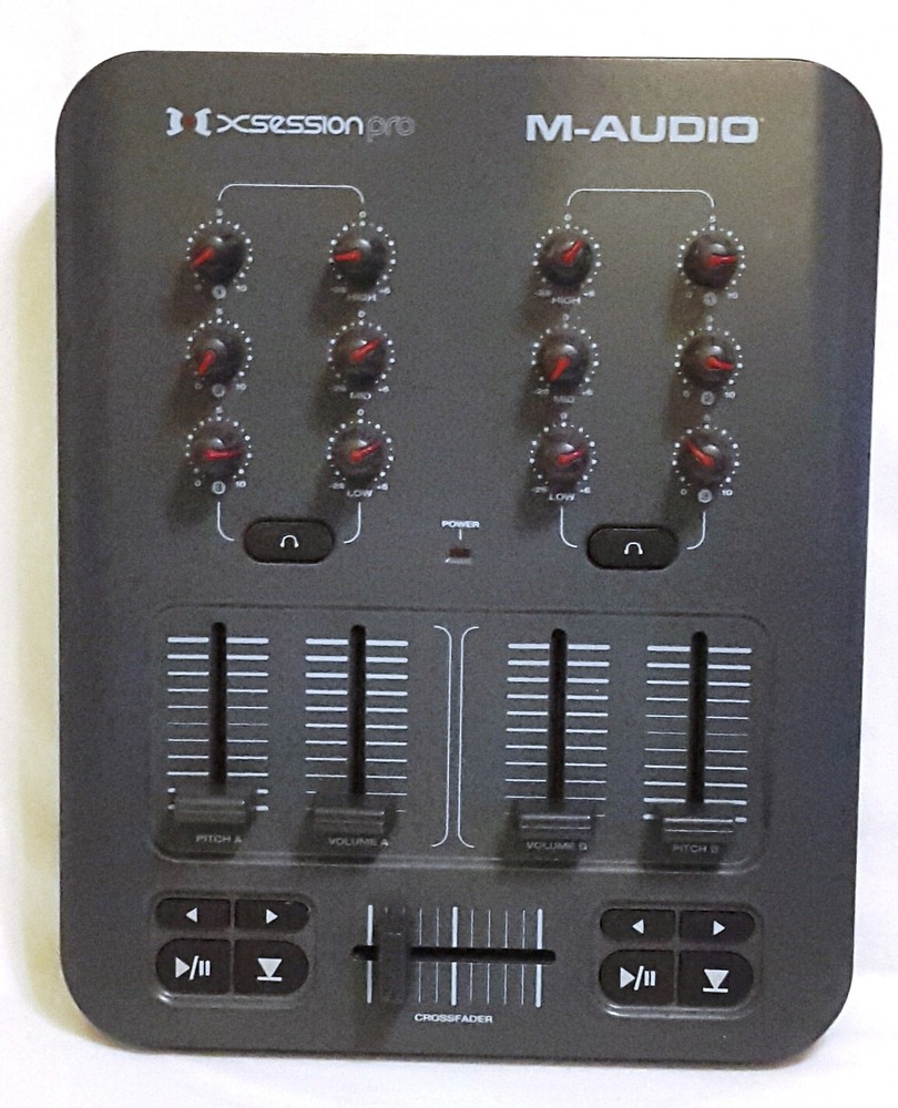 M-Audio X-session Pro DJ Midi Mixer Controller, no power cord