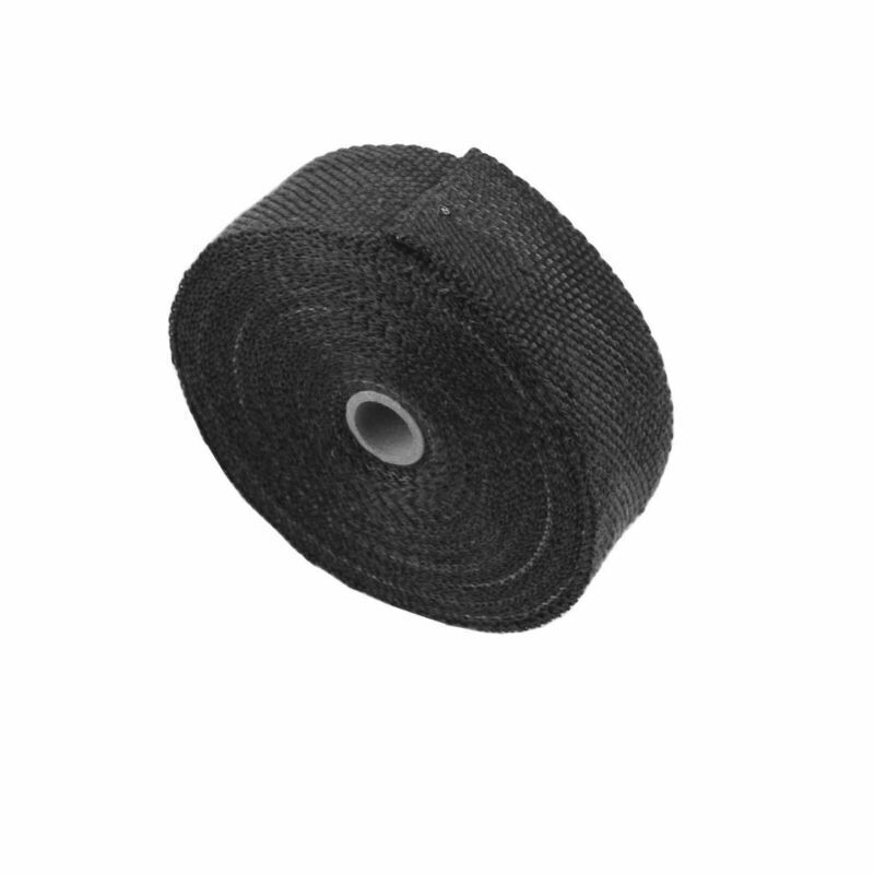 2 Roll x 2" 50FT Black Exhaust Wrap Header Manifold Fiberglass Heat Wrap Tape