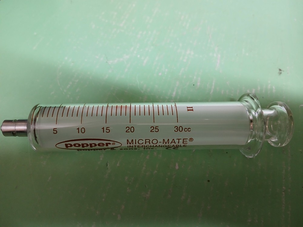 Popper Micro-Mate Interchangeable 30cc Scientific Syringe