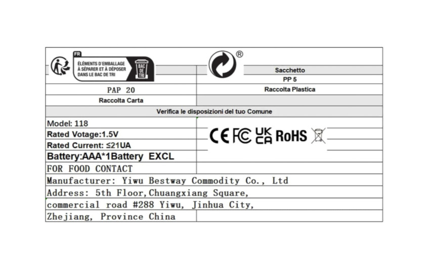 1pc Digital Kitchen Timer - Count Up & Down for Cooking & Baking - NEW