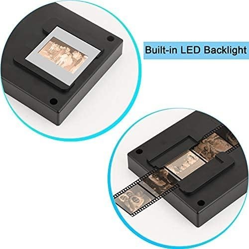 Compact 35mm Film & Slide Scanner: Foldable Design with LED Backlight