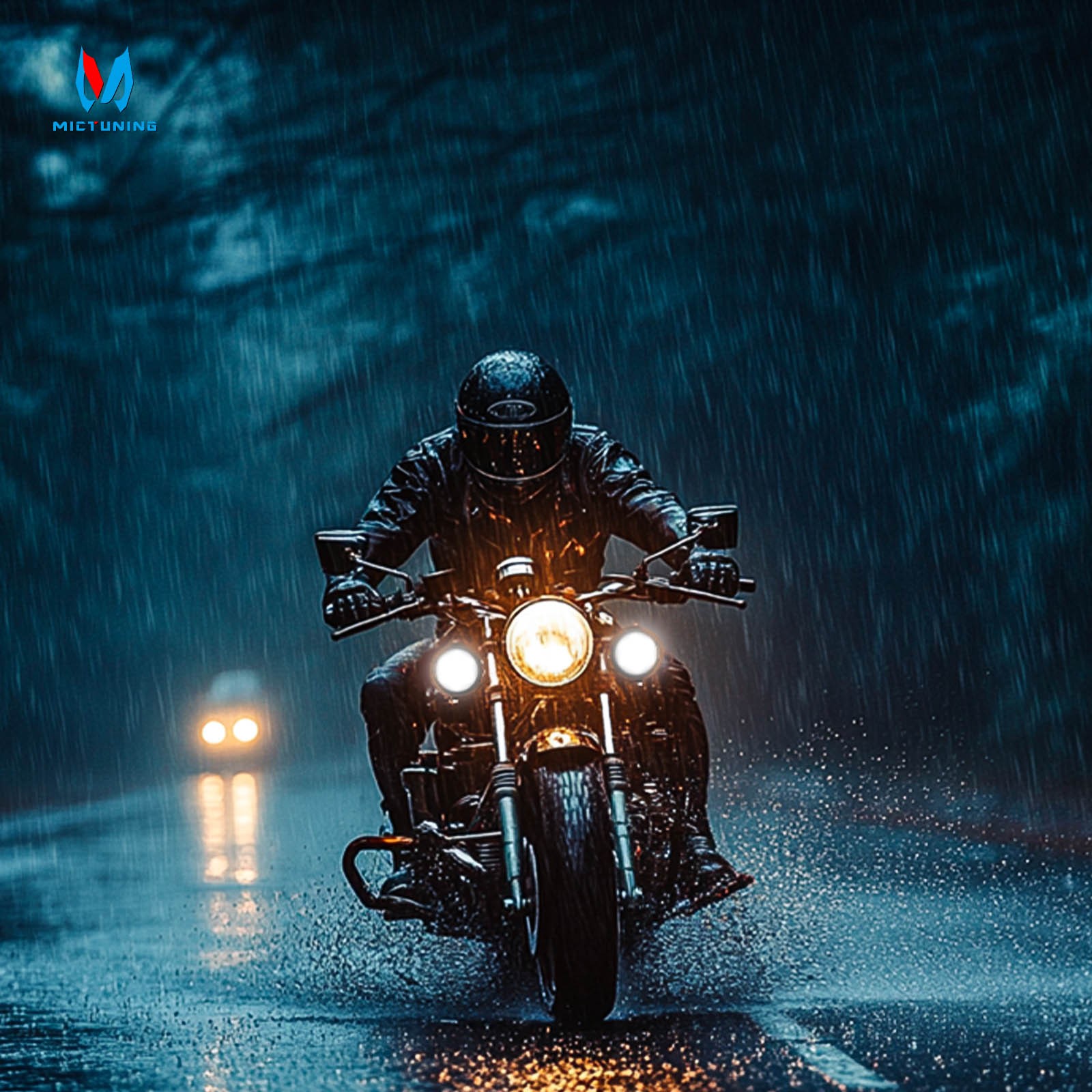 2x 4.5" Motorcycle Round LED Driving Work Light Pods Fog Spotlight w/Amber Cover