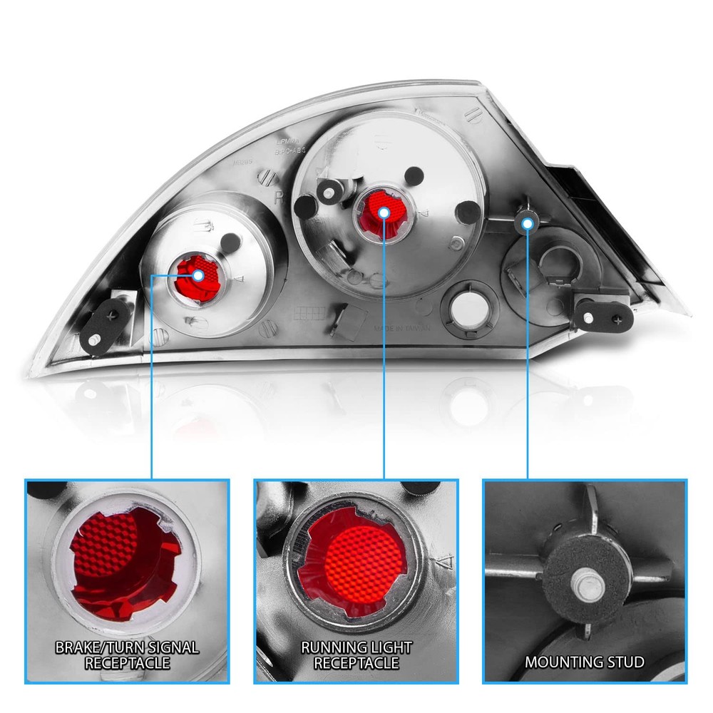 Chrome Replacement Lights Set For 2000-2005 Mitsubishi Passenger and Driver Side