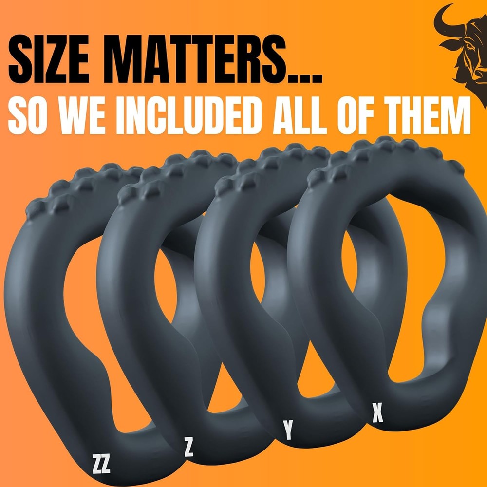 BULLRING GET MAX Size & Stamina Ring – 6 Pressure Point Design