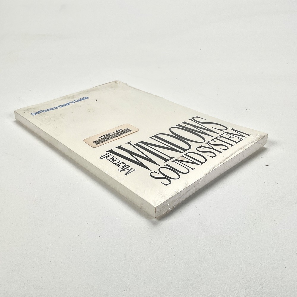 Microsoft Windows Sound System Software User's Guide Vintage Factory Sealed