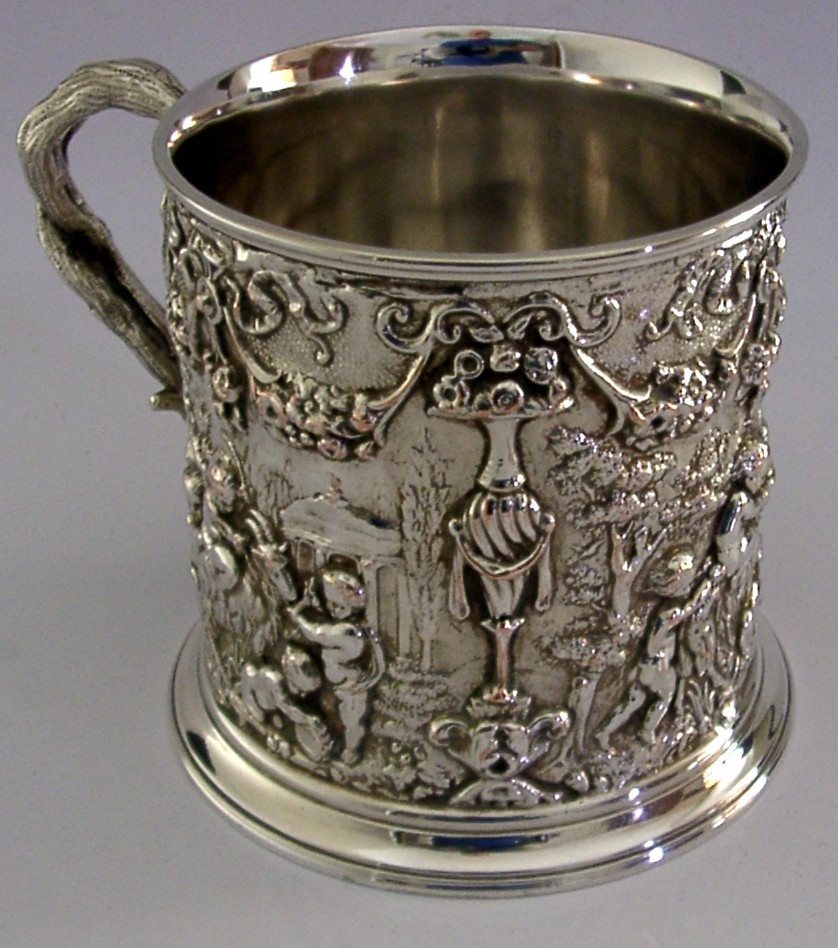 MIDDLESEX YEOMANRY ZULU WAR ERA SILVER PLATE PINT TANKARD 1879 MILITARY ANTIQUE