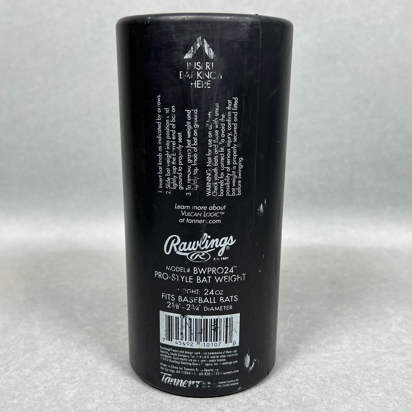 Rawlings Pro-Style Bat Weight 24oz BWPRO24 Vulcan Logic Baseball Training