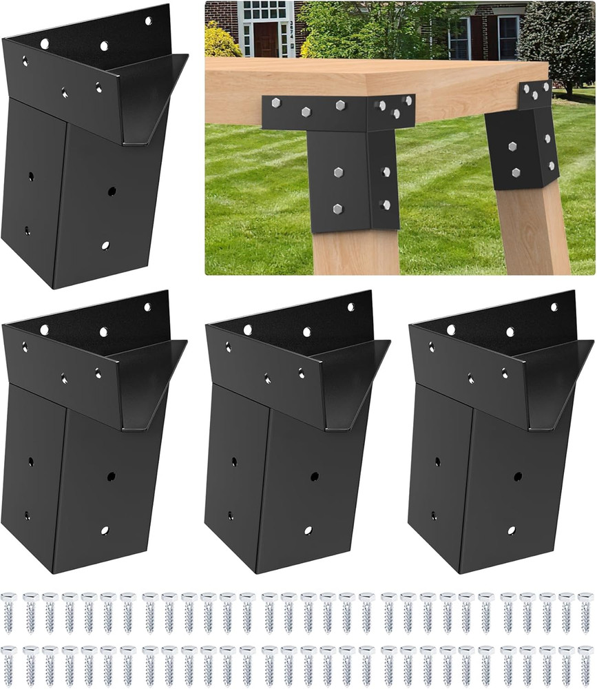 4x4 Deer Stand Brackets Heavy Duty Elevator Brackets Hunting Blind 4PCS