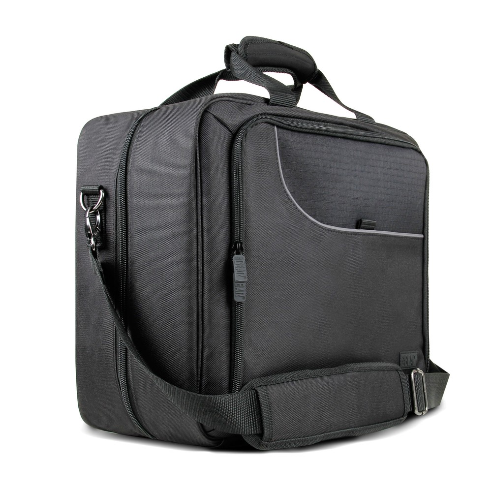 Projector Carrying Case with Shoulder Strap , Extra Storage & Custom Dividers