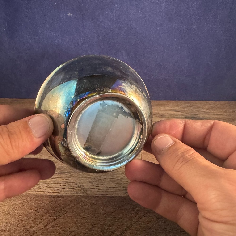 Vintage Oneida Silverplated Footed Bowl 4"Dia 2"H