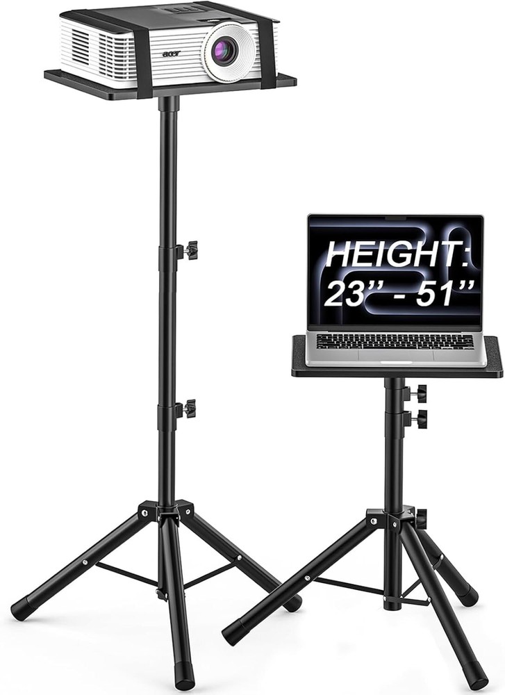 Multifunctional Tripod Stand with Elastic Band - Adjustable Height 23"-51"