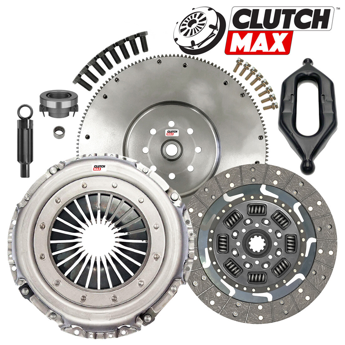 13" HD CLUTCH KIT+FLYWHEEL+FORK for 1994-2003 DODGE RAM 2500 3500 CUMMINS NV4500