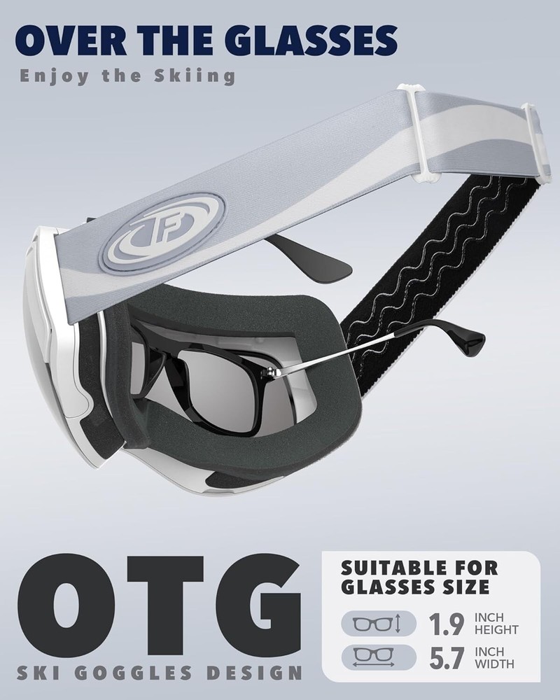 Panoramic Dual Lens Ski Goggles with Interchangeable Features for Optimal Vision