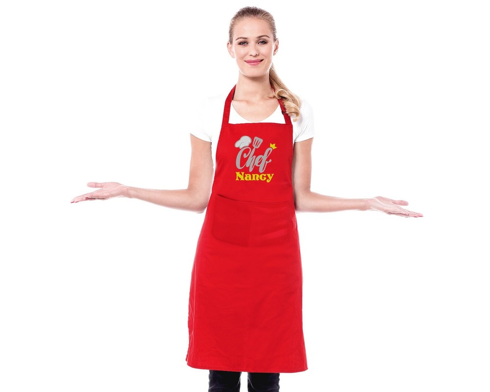 Chef Embroidered Apron, Personalized Aprons, embroidery custom apron