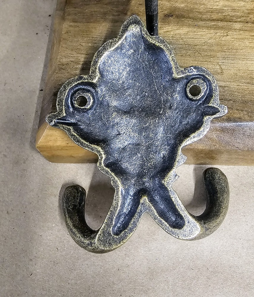 3 Vintage Victorian Cast Iron Wall Hooks