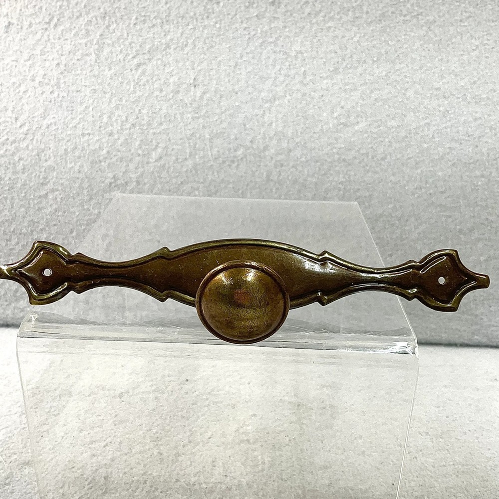 Vintage Brass Drawer Pulls & Knobs 3 Sets + One Back Plate Cabinet Dresser