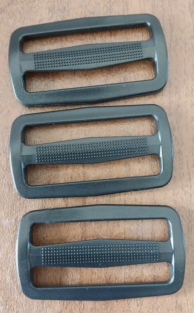 2 Inch Black Plastic Triglides