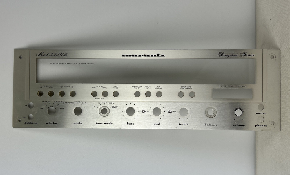 MARANTZ 2330b RECEIVER FACEPLATE ORIGINAL