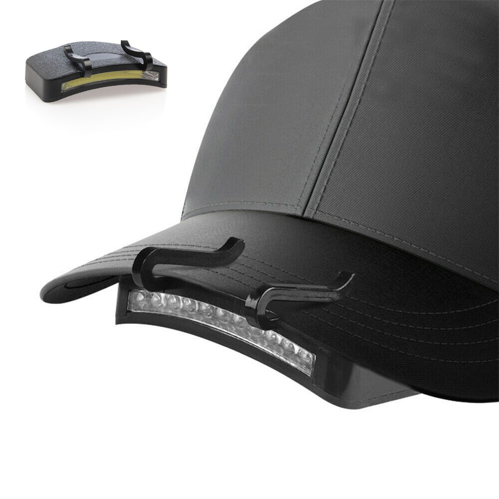 11 LED Cap Clip on Head Lamp Battery Headlamp Headlight Torch Work Light US