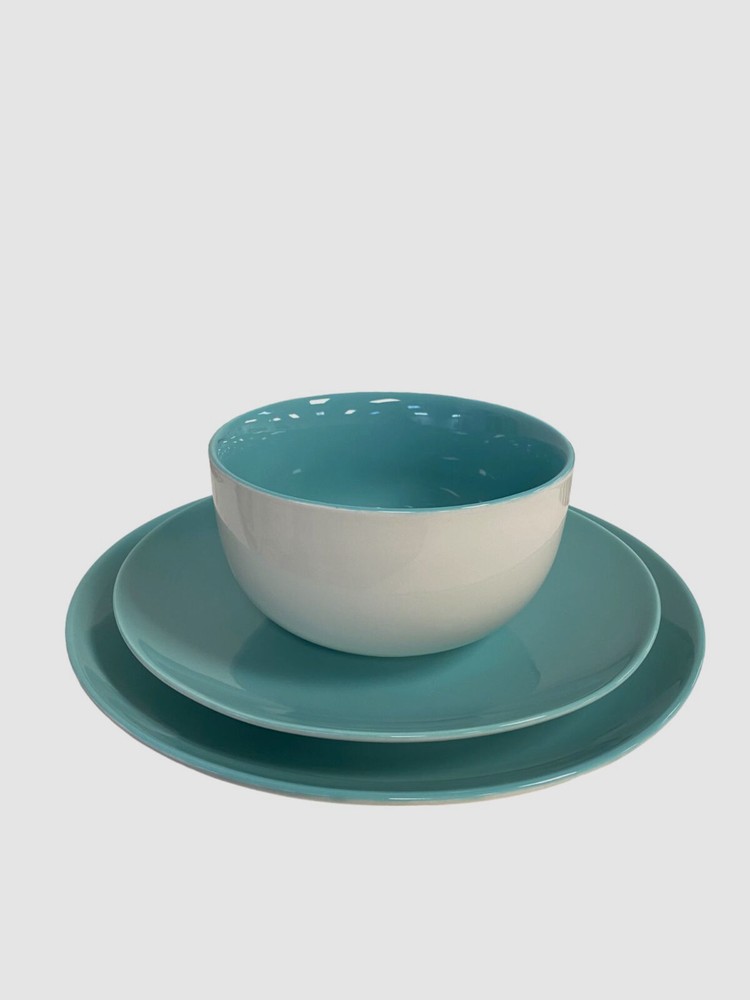 $167 The Cellar Teal 12-Piece Dinnerware Set